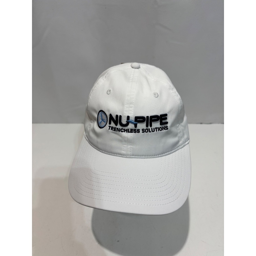 The Game Nu-Pipe Trenchless Solutions Hat Mens OSFA White Embroidered Cap